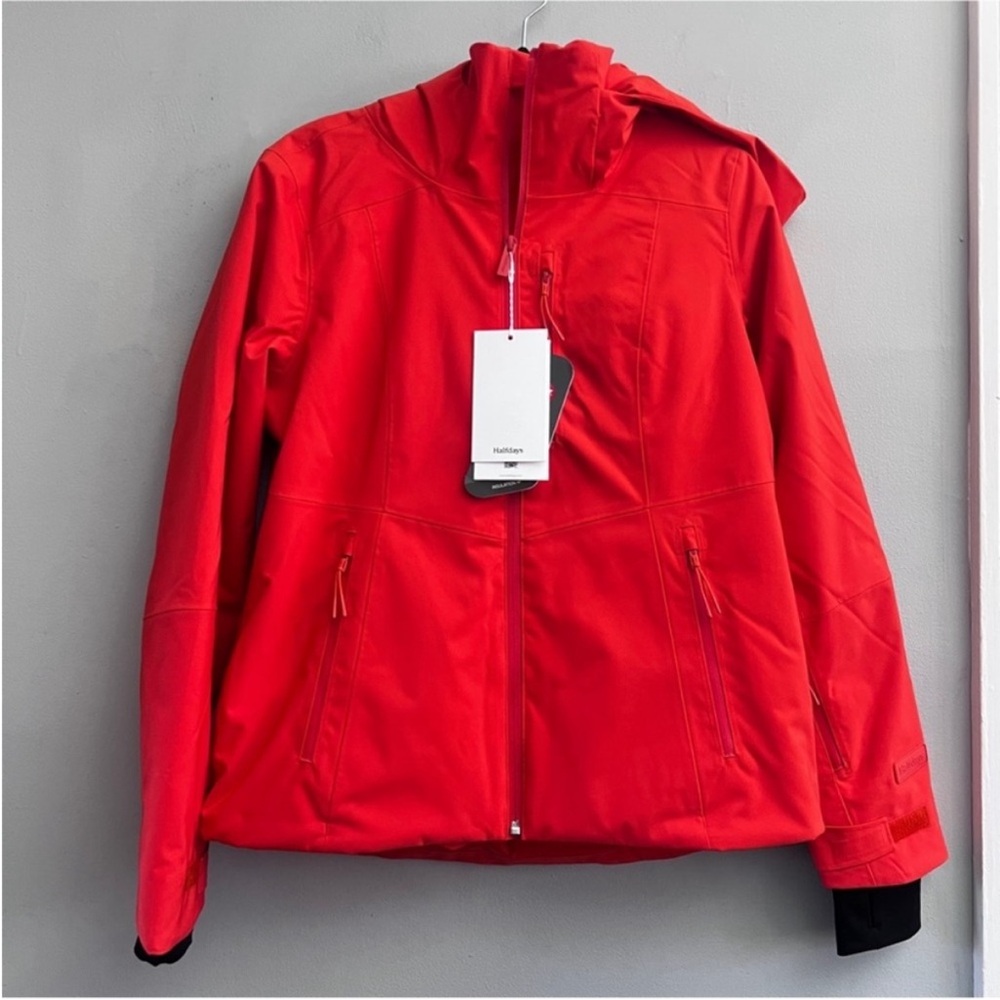 Halfdays Full Set New w tags Orange Hooded Lawrence Jacket & Alessandra Pants - Picture 9 of 15